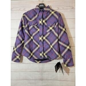 Womans Cross my Heart Reinforced Moto Shirt by Speed and Strength Size LG